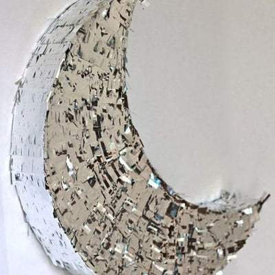 Silver Foil Moon Party Piñata