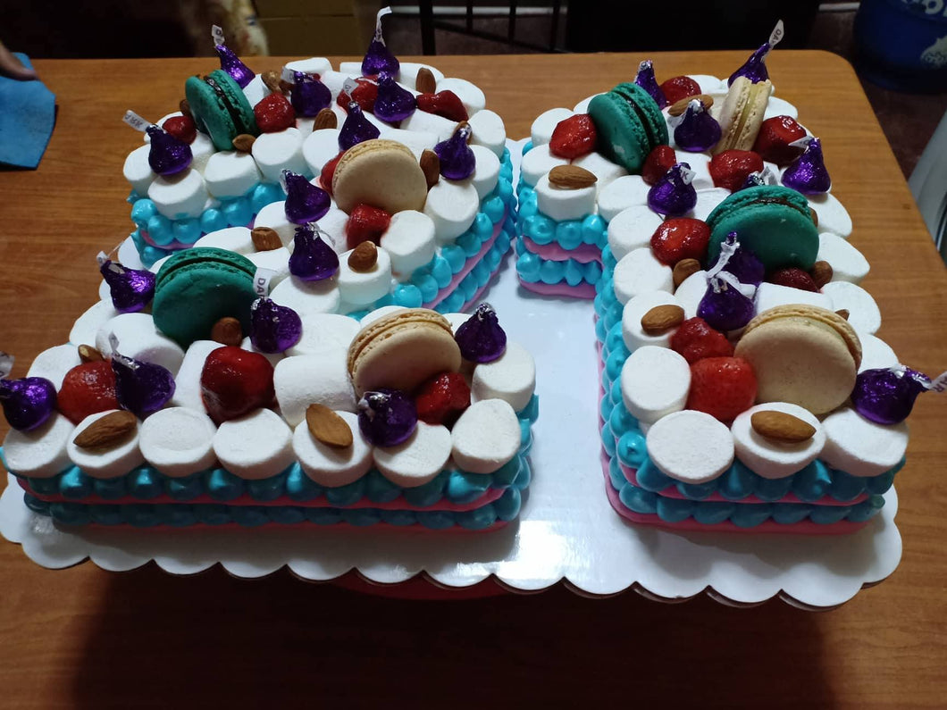 Number Designed Cake