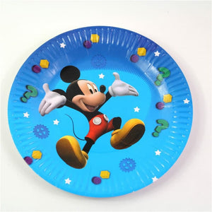 Mickey Mouse Themed Blue Paper Plate Ideal For Birthday Parties