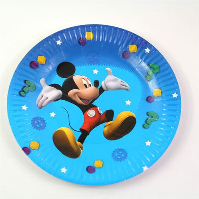 Mickey Mouse Themed Blue Paper Plate Ideal For Birthday Parties