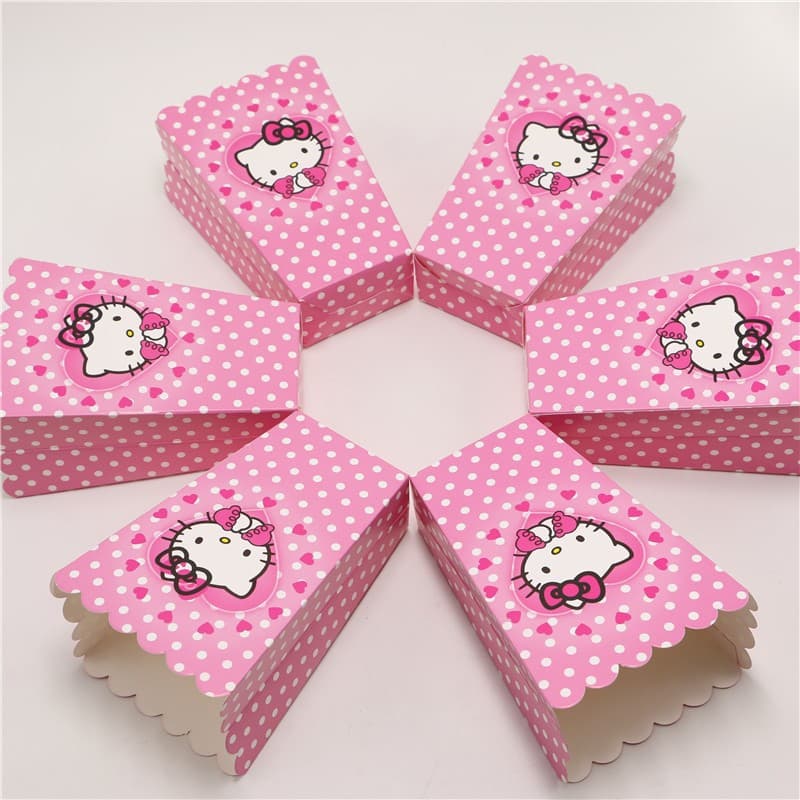 Cute Baby Pink Hello Kitty Popcorn Box