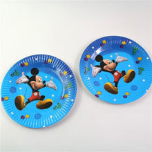 Load image into Gallery viewer, 10 PCS. Mickey Mouse Themed Blue Paper Plate Ideal For Birthday Parties