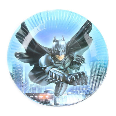 Batman Themed Blue Paper Plate For Party Celebrations