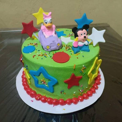 Mickey Mouse Themed Personalized Birthday Party Cake