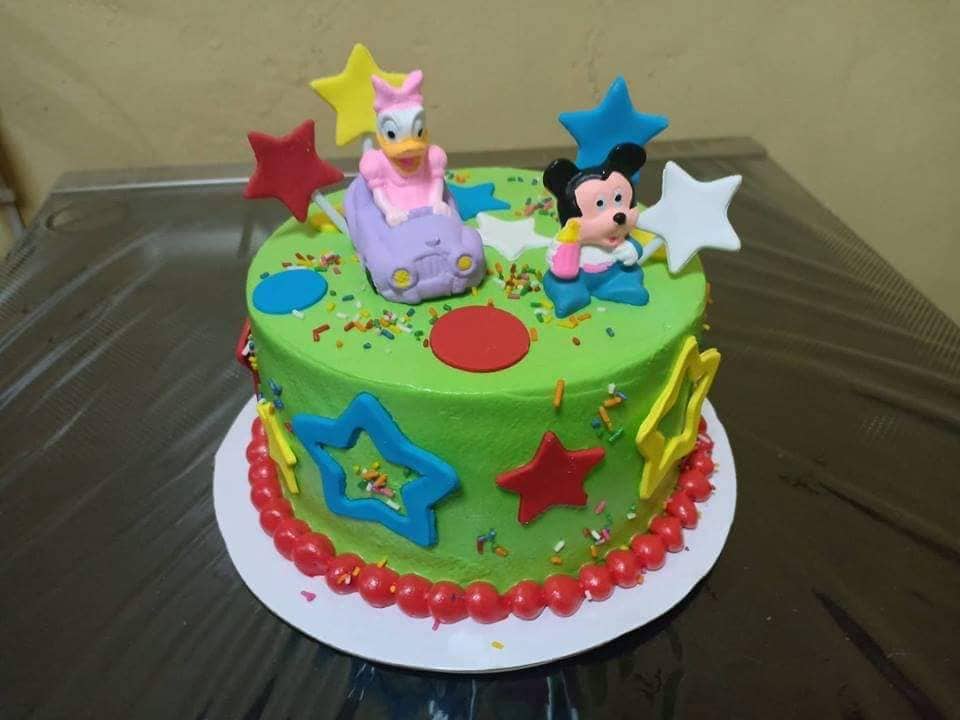 Mickey Mouse Themed Personalized Birthday Party Cake