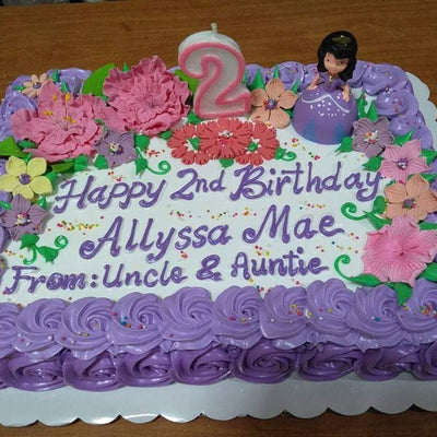 Rectangular Personalized Cake
