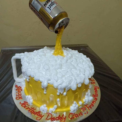 Personalized Gravity-defying Mug Cake
