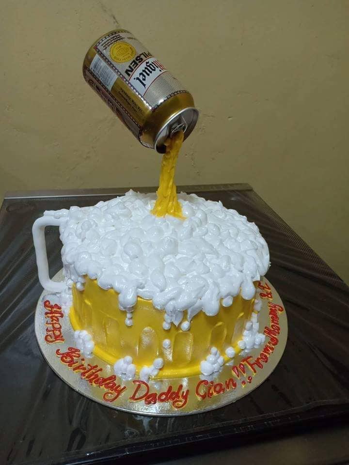 Personalized Gravity-defying Mug Cake