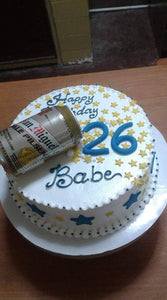 Single Layer Personalized Beer Can Cake
