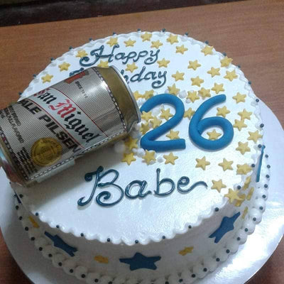 Single Layer Personalized Beer Can Cake