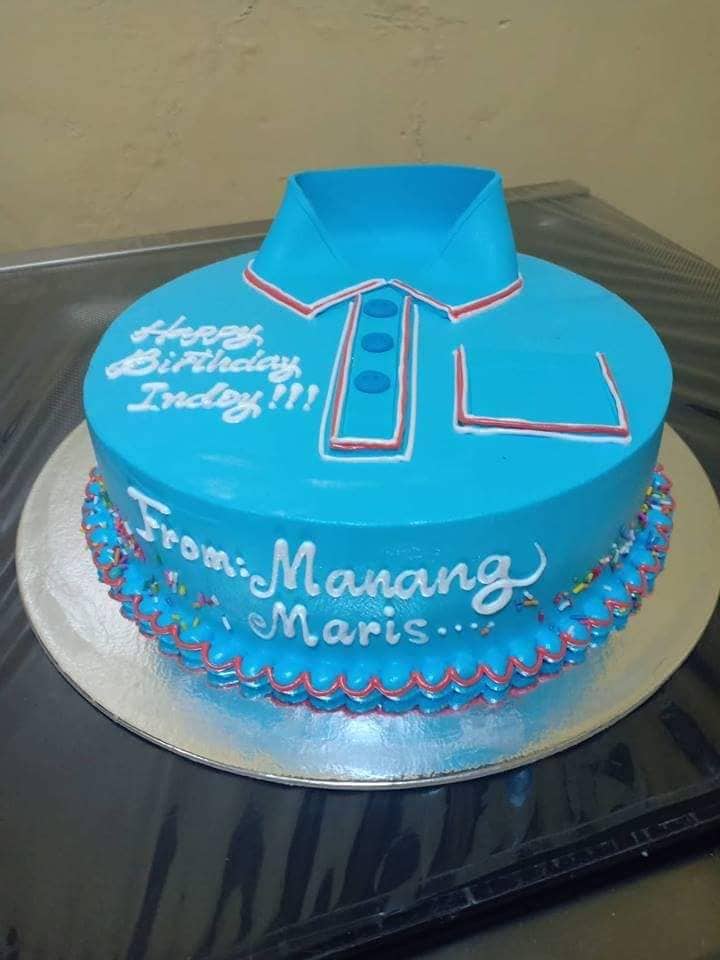 Single Layer Collard Shirt Personalized Cake
