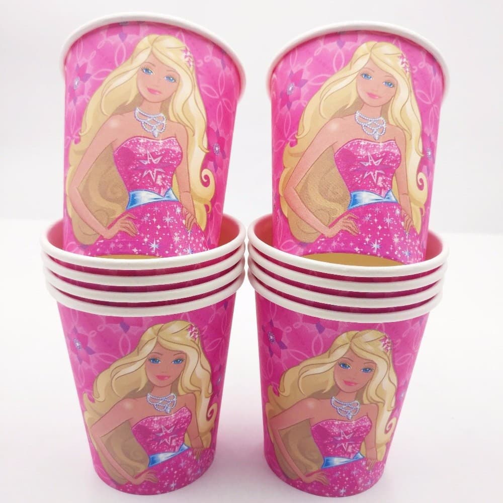 Barbie Themed Pink Party Cups