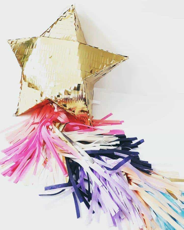 Foil Gold Star Party Piñata