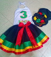Load image into Gallery viewer, Reggae Birthday Party Tutu Outfit Set