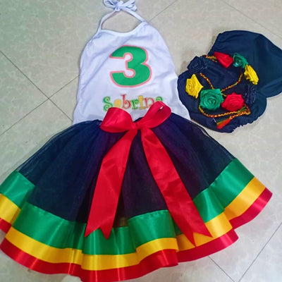 Reggae Birthday Party Tutu Outfit Set
