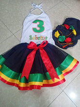 Load image into Gallery viewer, Reggae Birthday Party Tutu Outfit Set