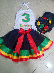 Reggae Birthday Party Tutu Outfit Set