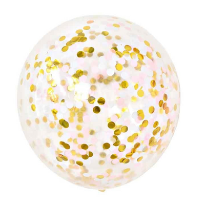 Latex Gold Confetti Party Balloons