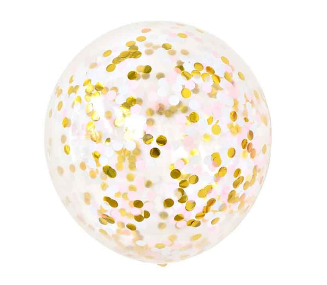 Latex Gold Confetti Party Balloons