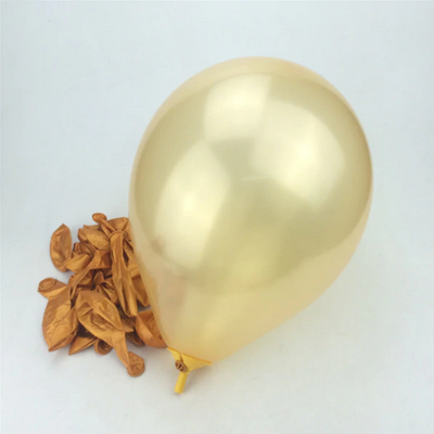 Gold Latex Helium Balloon for Party Celebrations