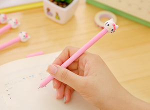 Writing With Cute Hello Kitty Themed Colored Gel Pen