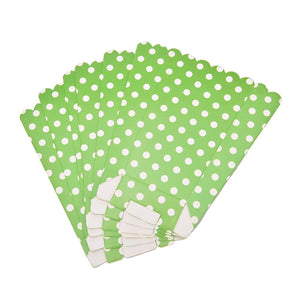 6 PCS.  Polka Dots Pattern Popcorn Box