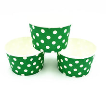 Load image into Gallery viewer, Green Polka dots Themed Ice Cream / Soup Cups