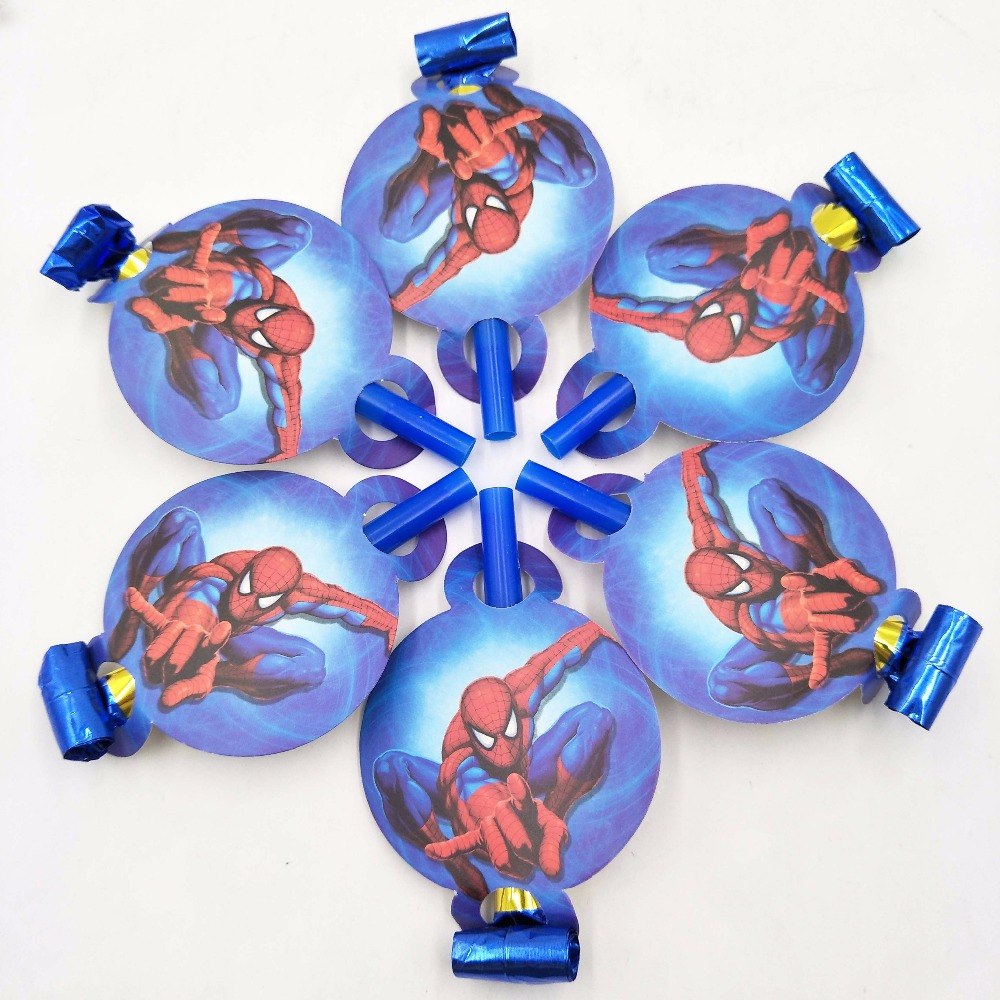 Spiderman Noise Maker/Whistle Blowouts Party Decoration