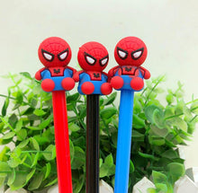 Load image into Gallery viewer, Red, Black and Blue Spider Man Themed Gel Pen
