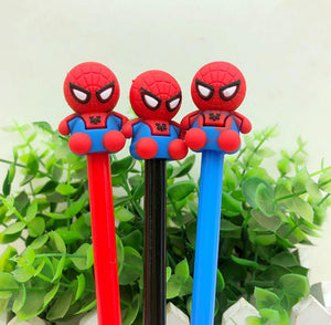 Red, Black and Blue Spider Man Themed Gel Pen