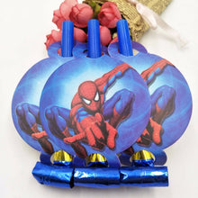 Load image into Gallery viewer, 6 PCS. Spiderman Noise Maker/Whistle Blowouts Party Decoration