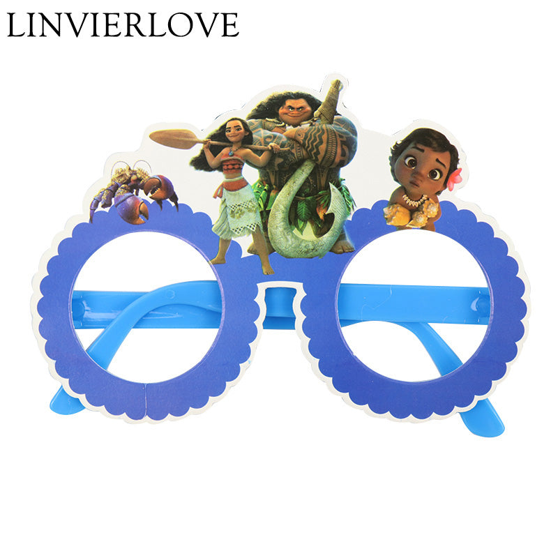 Moana Theme Kiddie Party Paper Wear Glasses