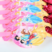 Load image into Gallery viewer, 6 PCS. Disney Princess Noise Maker/Whistle Blowouts Party Decoration