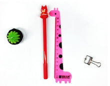 Load image into Gallery viewer, Red Batman Themed Colored Ball Pen Placed Beside Pink Giraffe