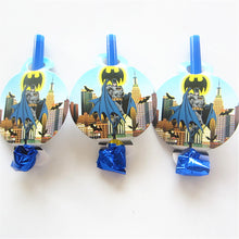 Load image into Gallery viewer, 6 PCS. Batman Noise Maker/Whistle Blowouts Party Decoration