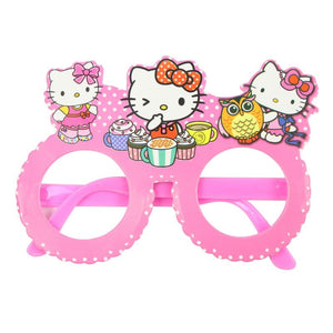 Cute Pink Colored Hello Kitty Kiddie Paper Wear Glasses