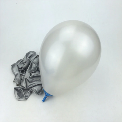 Silver Colored Latex Helium Balloon Perfect Match For Weddings