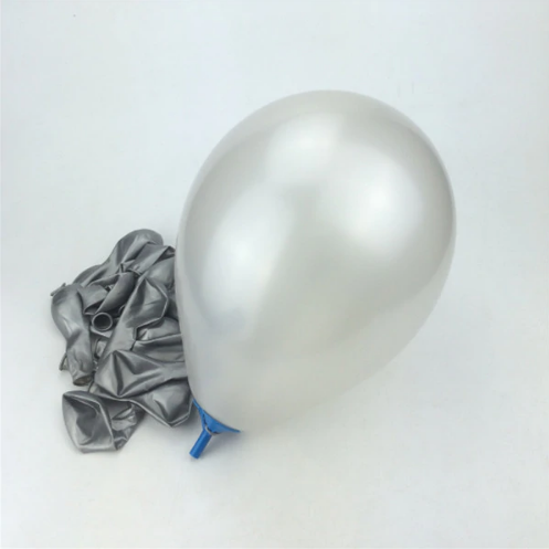 Silver Colored Latex Helium Balloon Perfect Match For Weddings