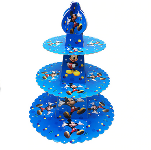 Mickey Mouse Themed Blue Colored Cupcake Party Stand