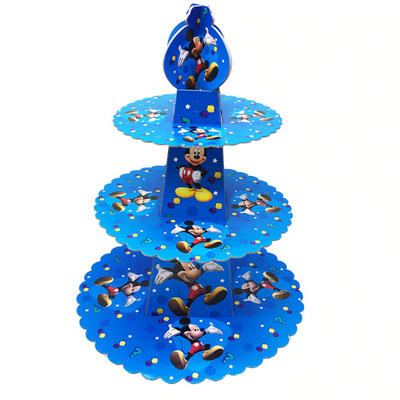 Mickey Mouse Themed Blue Colored Cupcake Party Stand