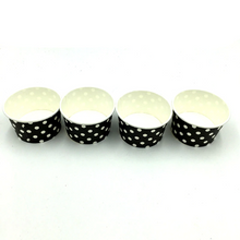 Load image into Gallery viewer, Black Polka dots Themed Ice Cream / Soup Cups