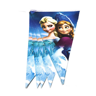 Elsa and Ana Frozen Inspired Printed Party Banner