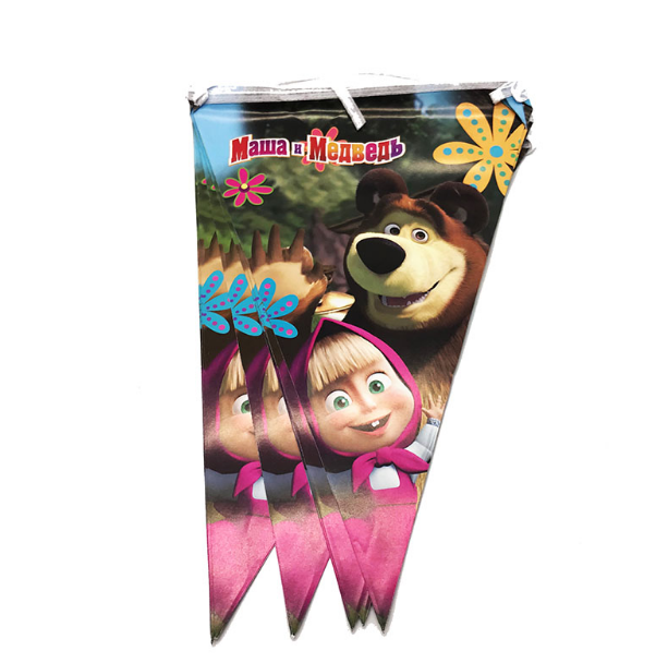 2.5 Meters Long Masha and the Bear Print Party Banner