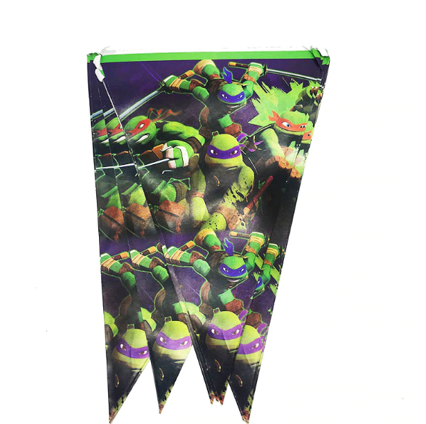 2.5 Meters Long Ninja Turtle Print Party Banner