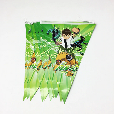 Ben 10 Themed Green Colored Print Party Banner
