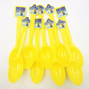 Minions Theme Kiddie Party Plastic Spoons