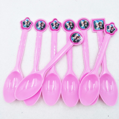 Frozen - Elsa and Ana Featured Kiddie Party Plastic Spoons