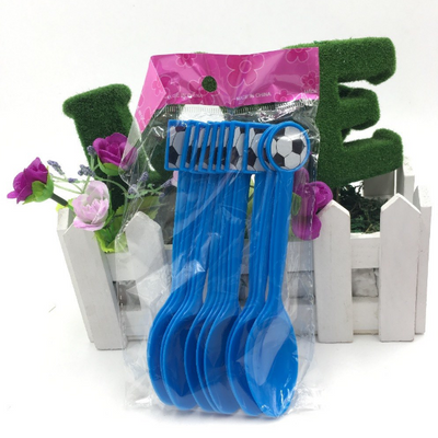 Soccer Ball Plastic Spoons