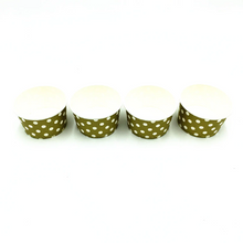 Load image into Gallery viewer, Olive Green Polka dots Themed Ice Cream / Soup Cups