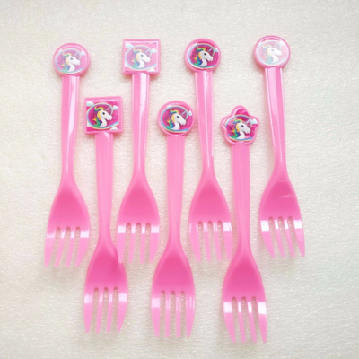 Unicorn Plastic Forks
